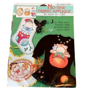 Vintage Daisy Kingdom No-Sew fabric applique Baby’s First New